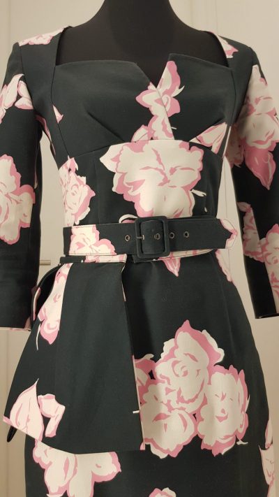 Kleid, Blumen,schwarz, Lena Hoschek