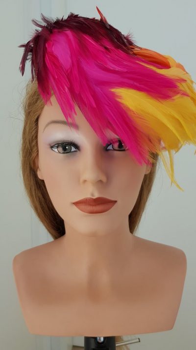 Headpiece, Federn, bunt