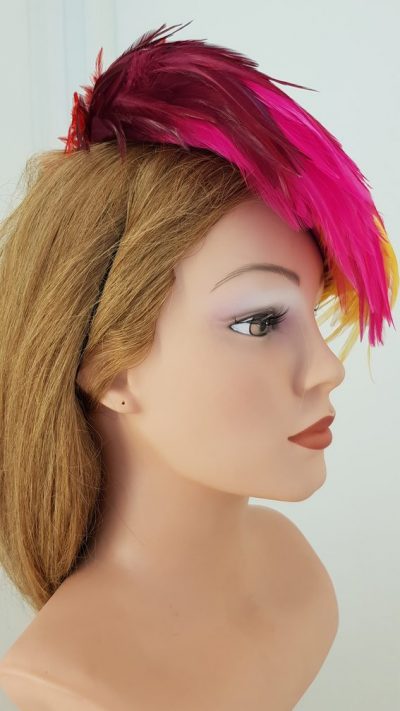 Headpiece, Federn, bunt