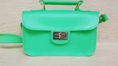 Handtasche, Kunststoff, grün