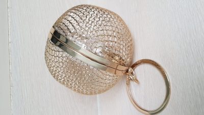 Handtasche, gold, Kugel