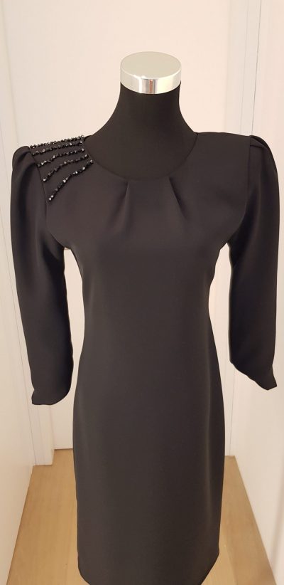 Cocktailkleid, schwarz, Callisti Fashion