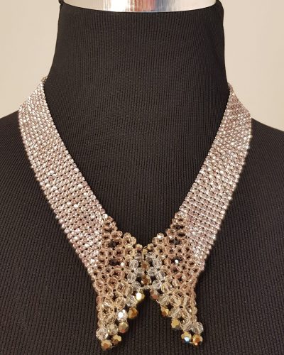Halskette, rosegold, Swarovski