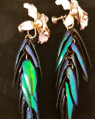 Ohrringe, grün, Petra Hauser