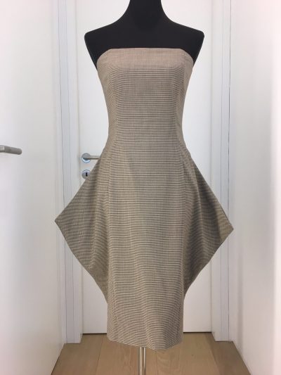 Kleid, Maurizio Giambra, braun, kariert